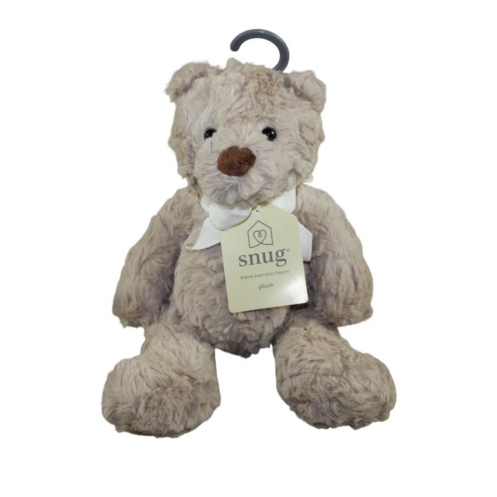 NWT Snug Baby Beige Teddy Bear Lovey Tan Plush Stuffed Animal Infant Comfort Toy